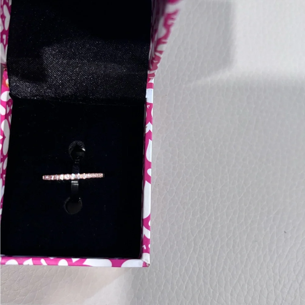 Peermont Jewelry Rose Gold Delicate Pavé Stacking Band Ring Size 5